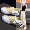 New Women's White Casual Shoes Fish-mouth Sandals Metal Decorative Transparent Breathable Mesh Shoes Large Zapatos Para Mujer