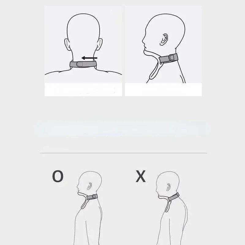 1pc Neck Pain Relief Device - Posture Corrector Cervical Stretcher Brace, Adjustable Spine Alignment Support for Home Use Health