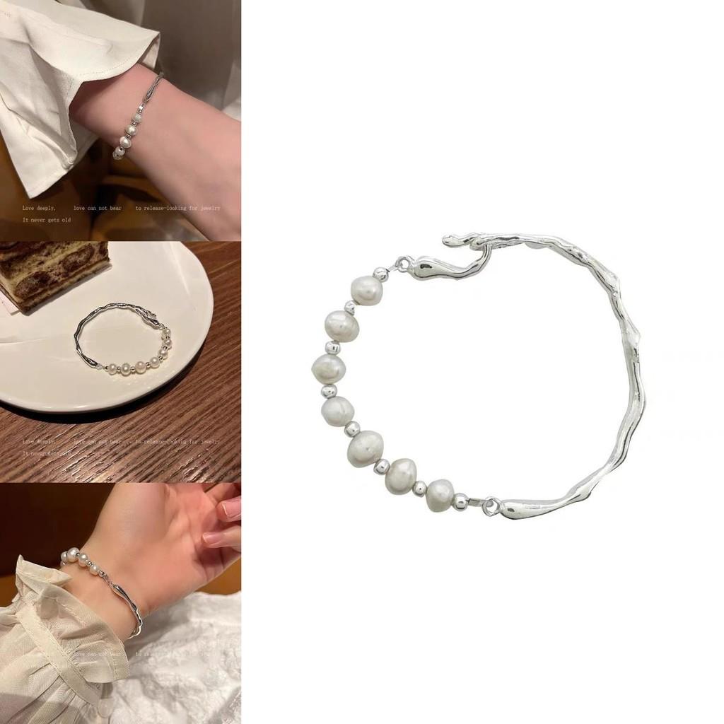 Fashionable French Baroque Pearl Bracelet For Women Unique Minimalist High-end Design