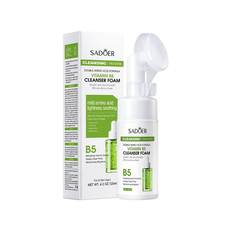 SADOER VC Amino Acid Cleansing Mousse - English Label Facial Cleanser