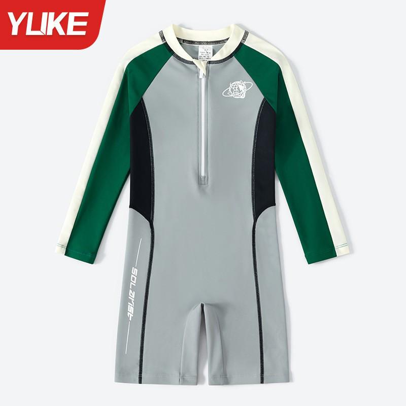 2025 New Style Boys' One-Piece Swimsuit: Quick-Drying Training Set for Kids
