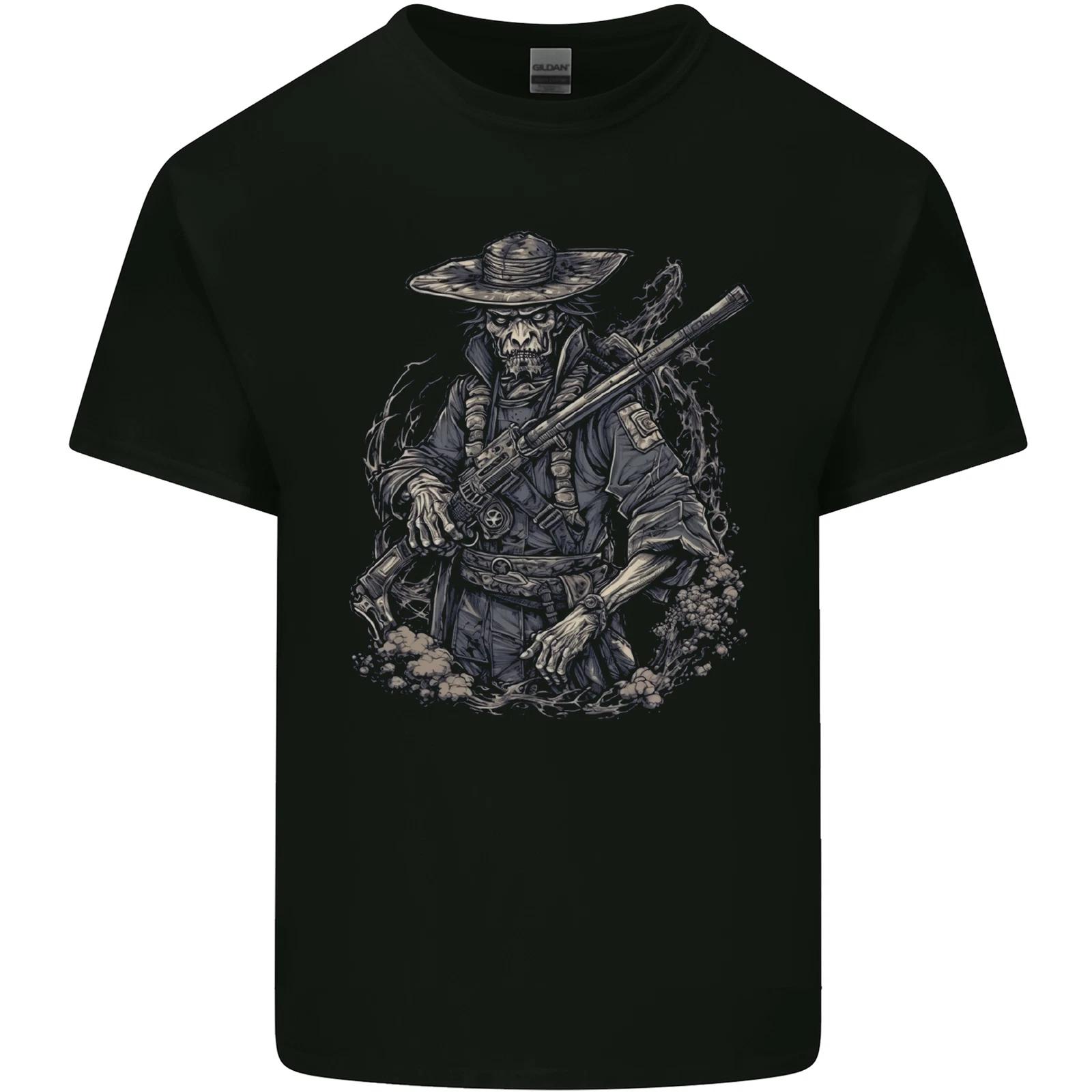 Rebel Zombie Soldier Demon Army Malitia Kids T-Shirt Childrens 4XL