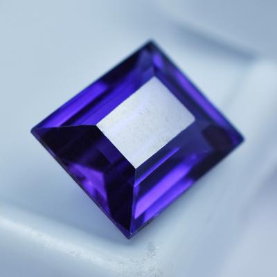 Nejlepší fialový tanzanit na světě 5,00 karátů Smaragdový brus Přírodní CERTIFIKOVANÝ volný drahokam