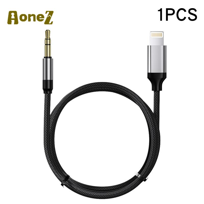 

1-3PCS Lightning To 3.5mm Jack AUX Cable 8Pin To AUX 3.5mm Headphone Adapter Audio Cable Connector Splitter For Car Speaker