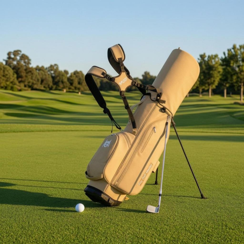 Golf Stand Bag Seven-Compartment with Double Strap for Walking