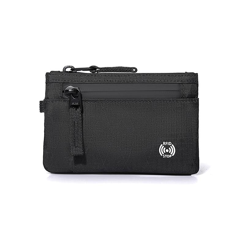 Rfid Credit Card Holder Men'S Short Wallet Zipper Coin Bag X-Pac Mini Travel Wallet Male Tactical Purse Coin Purse