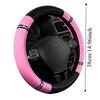 Stitching Steering Wheel Wrap PU Leather PU Leather Steering Wheel Cover  All Season