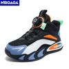 Mode Schwarze Jungen Basketballschuhe Outdoor Atmungsaktive Kinder Trainer Sport Tennisschuhe Rutschfeste Kinder Casual Schule Laufschuhe