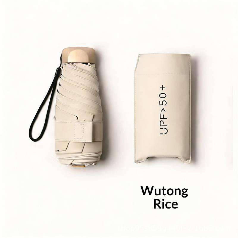 Mini Pocket Foldable Umbrella UPF 50+ UV Protection Waterproof Windproof Parasol for All Weather Use
