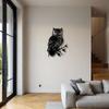 1pc Metal Owl Wall Decor, Rustic Art for Home Living Room Bedroom Outdoor, Nature Gift for Owl Lovers