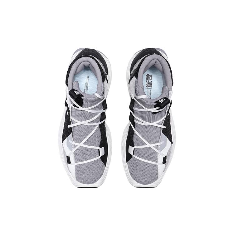 Li Ning Essence Basketball Shoes Women's Mid top Gray/White/Black AGBQ084-2