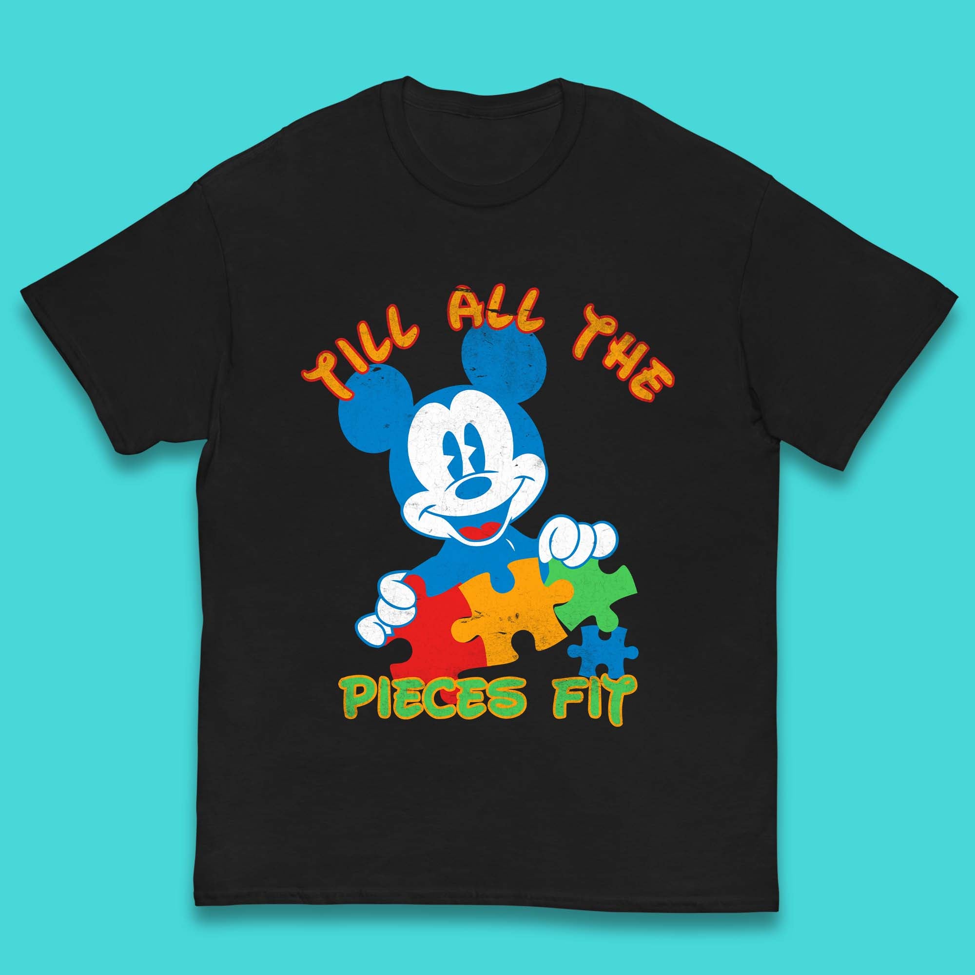 Autism Mickey Mouse Kids T-Shirt 110