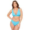 Be You Womens/Ladies Triangle Textured Bikini Top