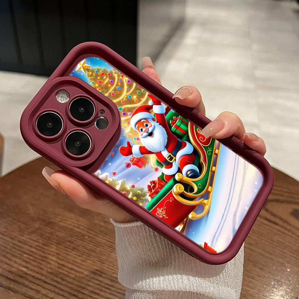 

Мягкий чехол Sky Eye Ladder для Samsung A06 A15 A25 A35 A55 A14 A24 A34 A54 S23 S24 FE Все модели Samsung Чехлы для телефонов Чехол NY45 Рождественский Санта-Клаус OPPO A38 4G(A18)