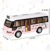 School Bus Sound Light Tour Bus Model Boy Toy Diecasts Toy Vehicles Kids Gift Simulation Bus Model