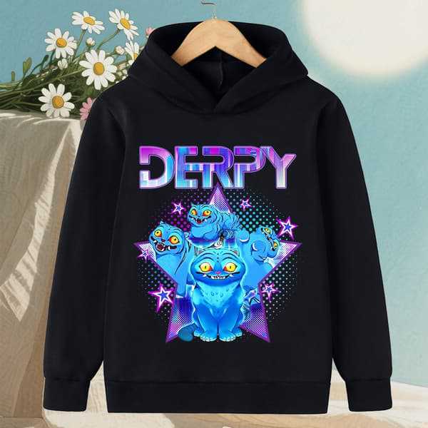 Autumn Winter KPop Demon Hunters Pattern Hoodies Fashionable Casual Warm Sports Long Sleeved Children's Boy and Girl Kids Unisex Hooded Sweatshirts