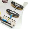 Musiclily Pro HSS Pre-Wired Pickguard with Artec Alnico 5 Pickups 3-Ply Aged White