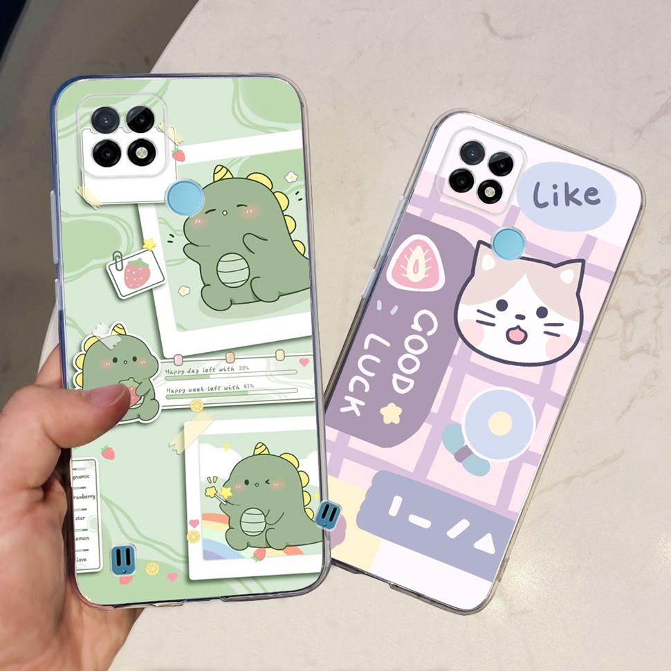 For Realme C21Y Case RMX3261  RMX3263 Cute Cartoon Cover Soft Silicone Phone Case For Realme C 21Y C21Y Bumper