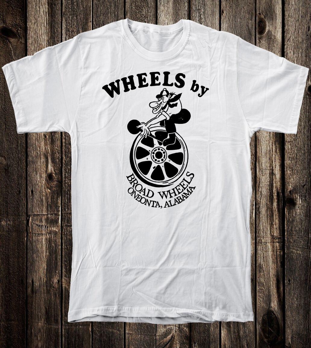 Retro Hot Rod Tee T Shirt Drag Racing Speed Shop Broad Wheels Oneonta Alabama XXL