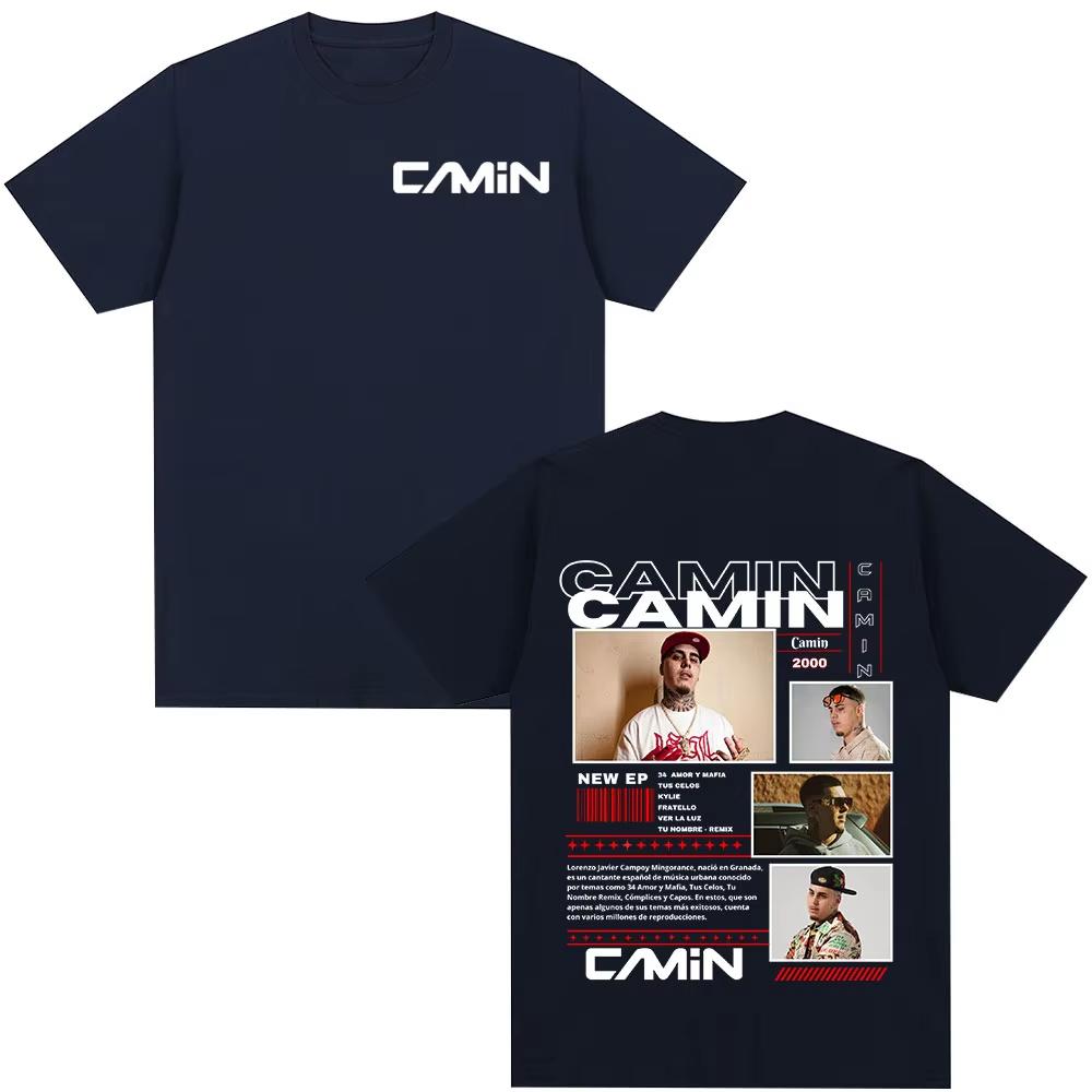 Rapper Camin 2026 Tour Graphic T Shirt Unisexs Women Clothing Hip Hop Fashion Short Sleeve Tshirts Oversized Tshirt Streetwear