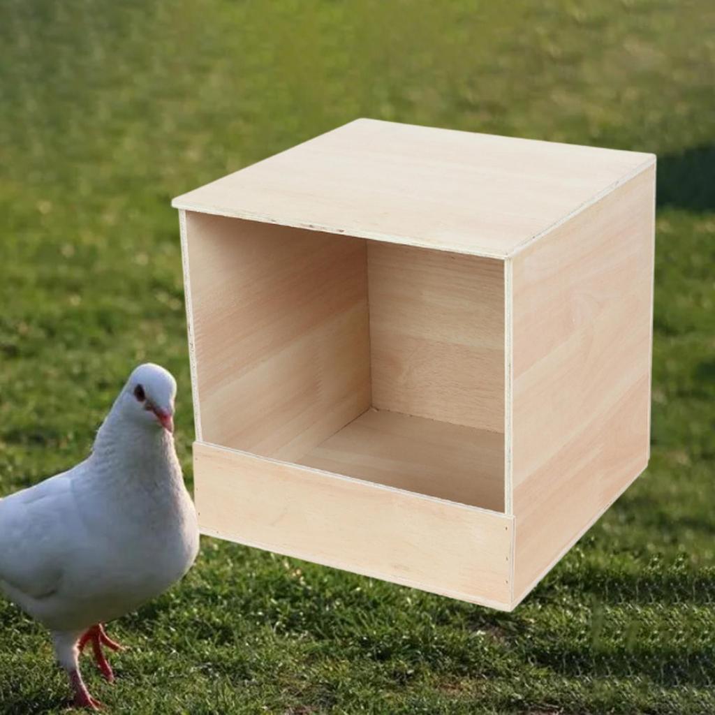 Parakeet Nesting Box Wood Breeding Box Bird Nest Wooden Pigeon Nesting Box for Cockatiels