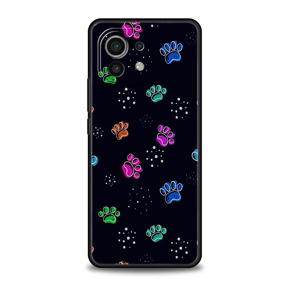 Cute Cat Dog Paw Love Phone Case For Xiaomi 14 13T 12T Pro 12 13 11 Ultra Mi Note 10 Lite 10T 5G 11X Pro 11T 11i 9T Soft Cover