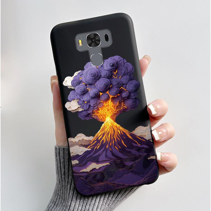 Case For Asus ZenFone 3 Max ZC553KL Capa Coque Cute Cartoon Printing Shell Protective Cover Soft Silicone Black Casing Funda