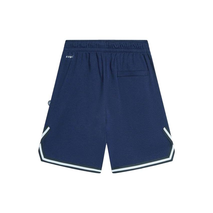 Li-Ning Badfive Letter Print Loose Sports Shorts Men Shorts Deep-Navy-Blue AKST519-4