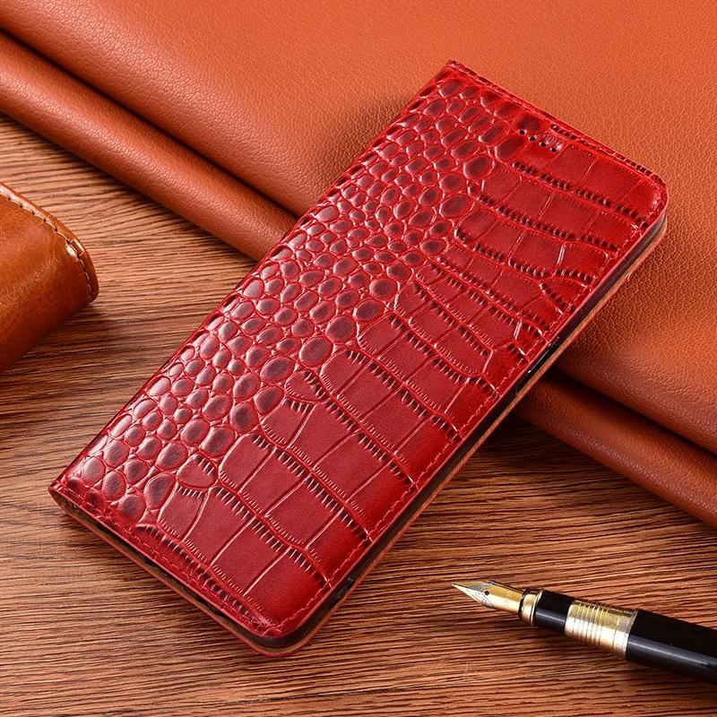 Magnet Genuine Leather Skin Flip Cover