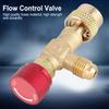 1 4  ‑5 16   Brass Flow Control Valve for Refrigerant Charging Hose R410A