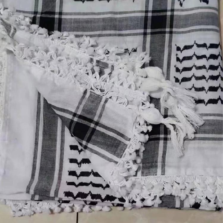 Desert Shemagh Scarf for Outdoor High Absorb Arab Headscarf Traditional Keffiyeh Bandana Arabian Scarf Head Covering