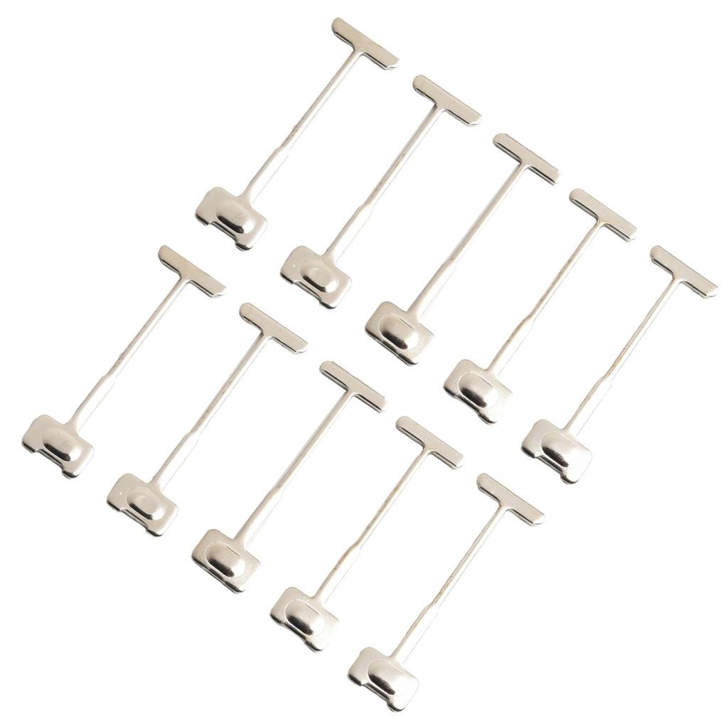 10PCS T-shaped Steel Needle Stainless Steel 0.9mm 1.5mm