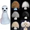 Realistic Synthetic Pet Hair Practice Dog Head Model For DIY Dog Grooming School Training And Styling Techniques Props