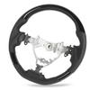 Hydro‑Dip Steering Wheel Perforated Leather for Highlander XU50 Harrier XU60 2014 to 2019 Glossy Black