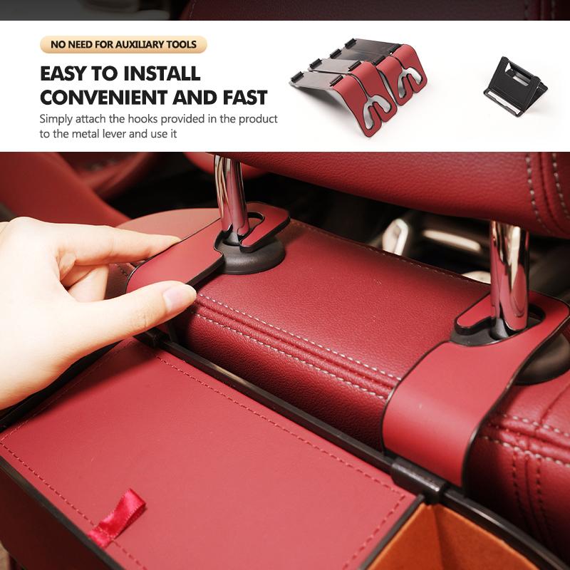 Car Seat Back Cup Holder Storage Box Tissue Box Hook Phone Holder For Hyundai Ioniq Sonata Elantra Solaris Creta Accent SantaFe RR8