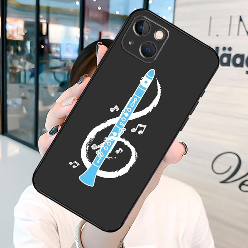 

Music Notes Phone Case on For iPhone 13 12 11 14 15 Pro Max 8 7 Plus SE 2020 XR X XS MAX Soft Back Cover iPhone 14 Plus