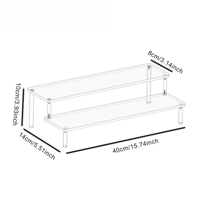 Acrylic Blind Box Display Rack Standing Table Cupcake Cosmetic Perfume Dolls Action Figure Display Rack Decoration Storage Shelf