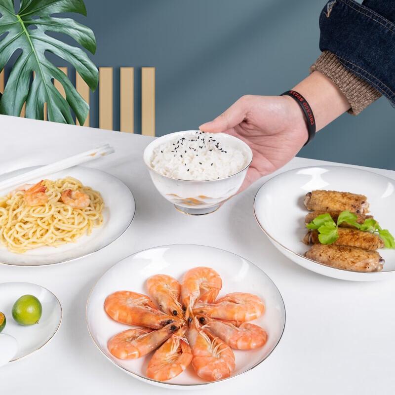 Deboer Jinshan Yinshan 46-Piece Bone China Dinnerware Set