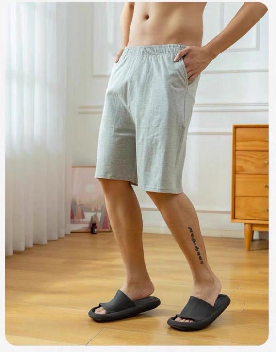 Men's Loose Cotton Pajama Shorts - Summer Large Size