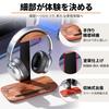 NODIBRO Headphone Desktop Headphone Headset Hanger for and Home Decor Stand, T-shaped, Wooden, Holder, Non-slip, Stand, Teleworking, Gaming, (Walnut +