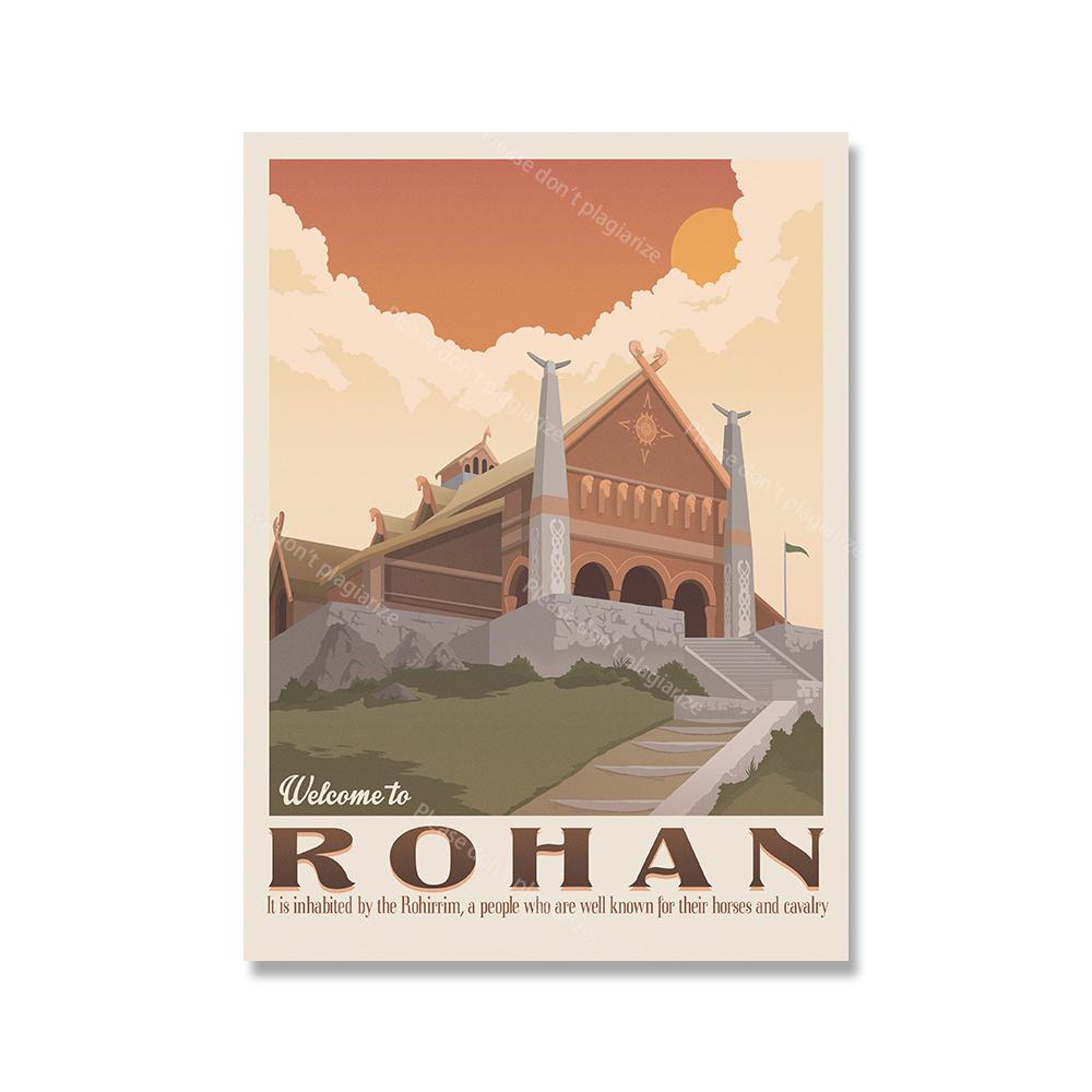 

Кольца Искусство Земля Путешествия Иллюстрация Настенный Плакат Печать Ретро Обложка Фильма Абстракция Мультфильм Холст Картина Живые Дети Домашний Декор 21x30cm No Framed