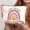 1pc Beautiful Rainbow Pattern Makeup Bag Travel Storage Bag