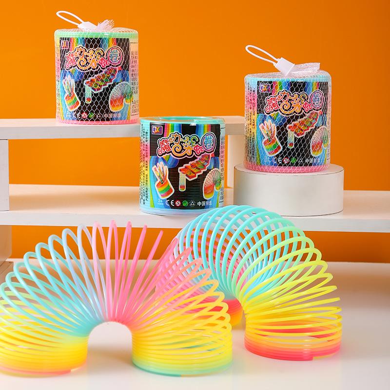 

Красочная радужная игрушка Слинки 8.7*9 - Волшебная детская пружинка, развивающая игрушка