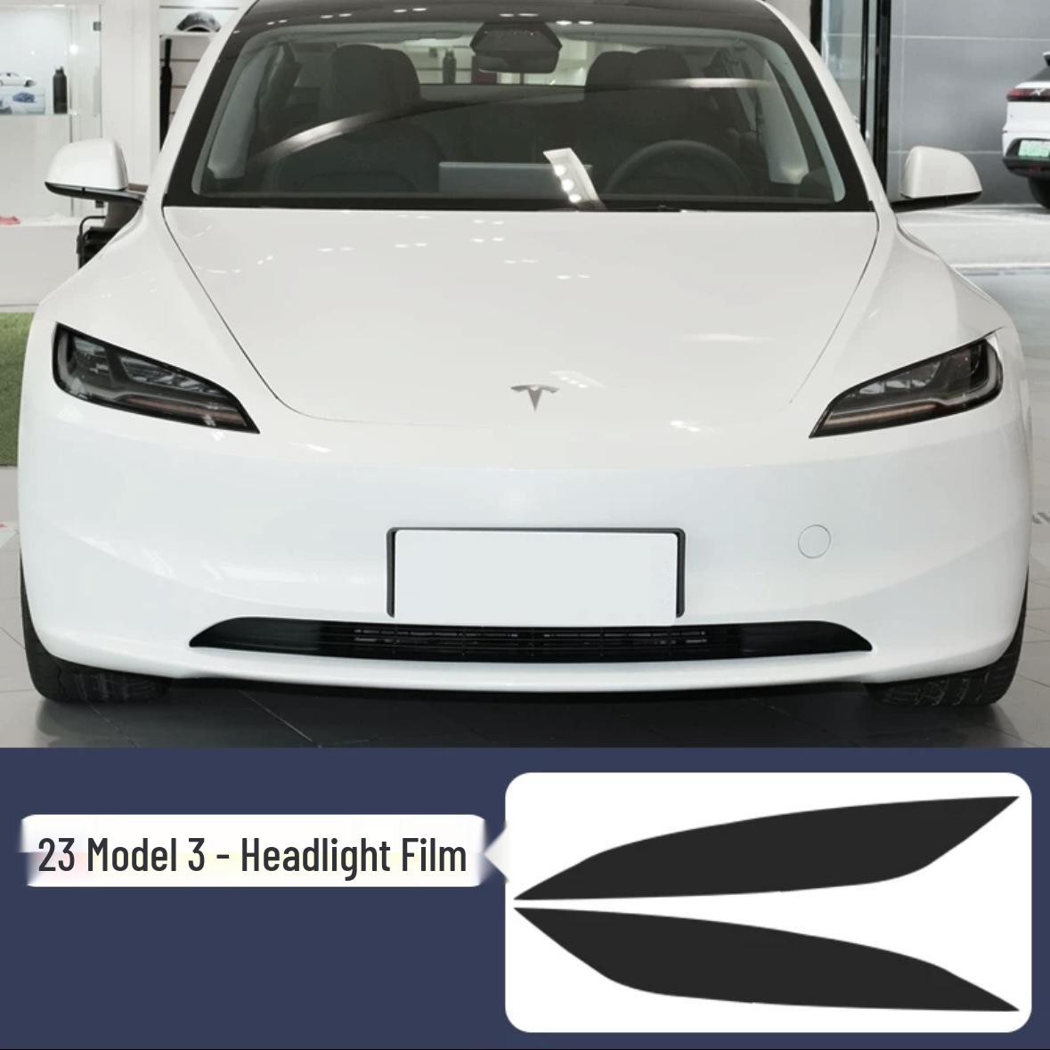 

Black Warrior Headlight & Taillight Film for Tesla Model 3 Facelift Set