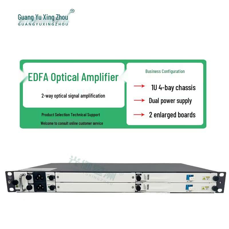 GY-E5200 Dual Power 2-Channel EDFA Fiber Amplifier