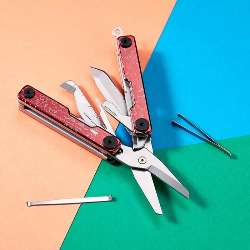 Swiss Tech Mini Multi-Function Pocket Folding Stainless Steel Aluminum Alloy Scissors Corrosion Resistance 5