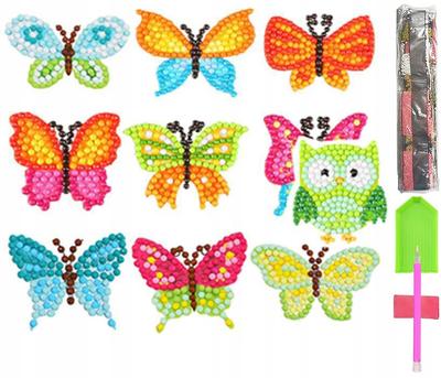 5D Diamantstickerei Kinder-Set mit Puzzle-Aufklebern