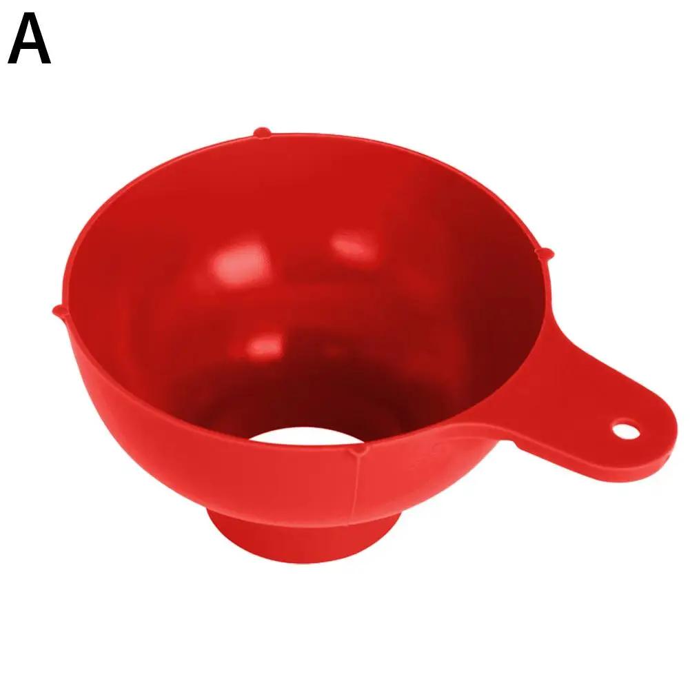 Wide Mouth Funnel Plastic Popular Salad Dressing Liquid Kitchen Gadgets Hopper Mouth Tools Wide Filter Funnel Canning Z3E4
