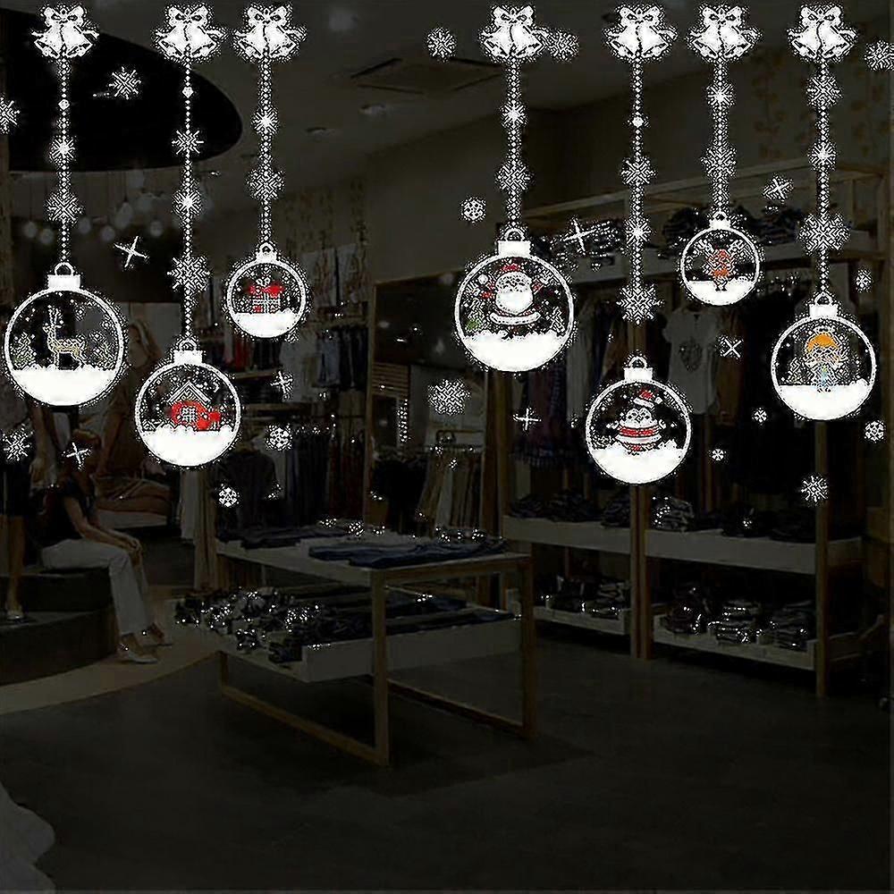 Christmas Window Stickers Decal Home Santa Xmas Decoration