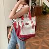 Tote Bag Carry Book Bag Class Bag Student Canvas Bag Women's Shoulder Japanese Large-capacity Beautiful Tutoring Bag Crossbody Bag